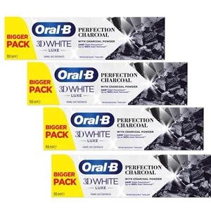 4 Oral B 3D White Toothpaste Whitening Therapy Deep Clean with Charcoal 100ml - Picture 1 of 1