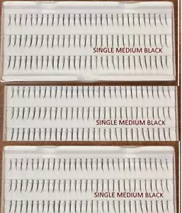Stardel 100% Echthaar Wimpern Style EINZELN MEDIUM (3er Pack) - Bild 1 von 2