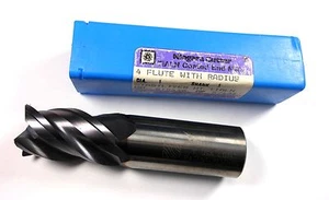 Niagara Eckradius Hartmetall Schaftfräser 1" 4FL TiAlN 1" x 1-1/2" x 4" - Bild 1 von 2