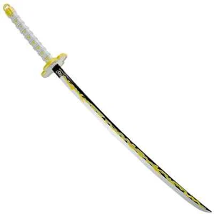 Spring Action Popup Mini Katana Keychain Zenitsu Agatsuma - Overall 9" - Picture 1 of 5