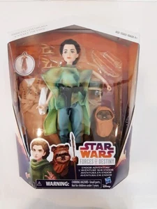 Star Wars Force of Destiny Princess Leia Organa Doll & Wicket The Ewok Figurine - Picture 1 of 3