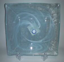 *NWT "Ecoglass" Dish/Candle Plate* 8.5" Square Recycled Glass- Made in Spain