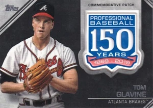 TOPPS 2019 BASEBALL TOM GLAVINE #AMP-TGL 150TH ANANNIVERSARY SERIE 2 AUFNÄHERKARTE - Bild 1 von 2