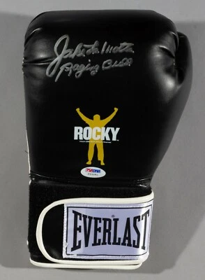 Jake LaMotta Signed ROCKY Balboa Boxing Glove PSA/DNA COA L Auto'd Raging Bull - Image 1 of 4