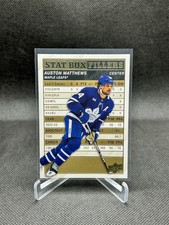Auston Matthews 2023-24 Upper Deck Series 1 Hockey Stat Box Fillers Gold Foil