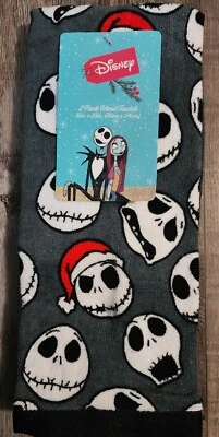 Nightmare Before Christmas JACK SKELLINGTON Santa Set of 2 Kitchen Hand Towels  - Image 1 of 4