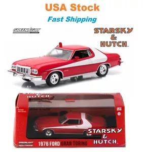 Starsky & Hutch - Ford Gran Torino 1976 techo rígido coche diecast luz verde 1:43 - Imagen 1 de 8
