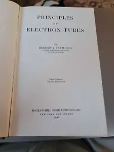 Theory Of Electron Tubes, Reich, Herbert J 1943 First Edition - Picture 1 of 5