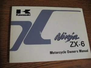 NEW GENUINE KAWASAKI MOTORCYCLE OWNER'S MANUAL ZX600 D3 99920-1580-01 (K-1355) - Picture 1 of 5