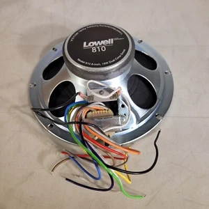Lowell 810-T72 Speaker Assembly 8" 15W Dual Cone Driver w/ Transformer - Picture 1 of 8