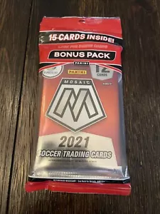 2021 Panini Mosaic Soccer Value Fat Pack CELLO- WITH BONUS PACK (15 Cards TOTAL) - Picture 1 of 4