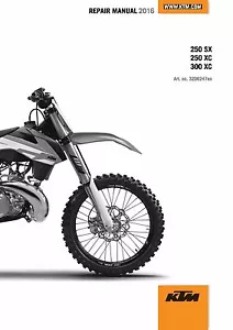 KTM Service Workshop Shop Repair Manual 2016 300 XC. - Picture 1 of 12