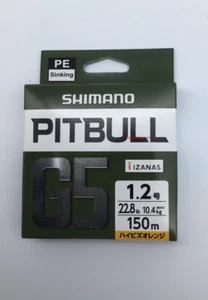 PE Line for Lure Fishing Shimano LD-M51U Pitbull G5 150m 1.2 High Orange - Picture 1 of 1