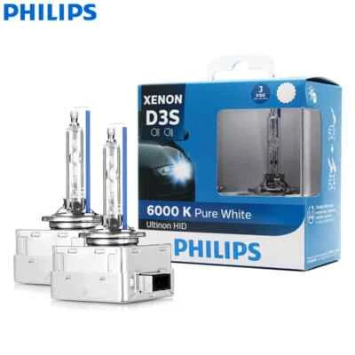 Philips D3S Ultinon HID 6000K Xenon Headlight Bulbs 6000K White 42403WX 2-Pack - Image 1 of 4