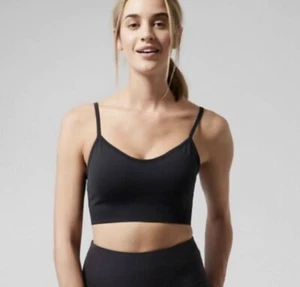 Athleta Renew BH S Small D - DD schwarz neu mit Etikett #988522 Sport-Sport-Sport-BH - Bild 1 von 2