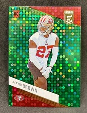 Ji’Ayir Brown Rookie RC 2023 Panini Donruss Elite #154 Green Disco 49ers