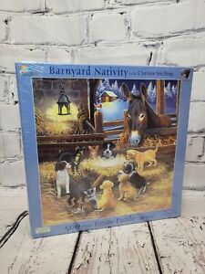 Barnyard Nativity by SunsOut 500 Piece Jigsaw Puzzle New