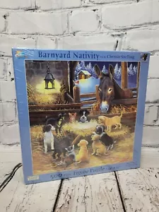 Barnyard Nativity by SunsOut 500 Piece Jigsaw Puzzle New - Picture 1 of 2