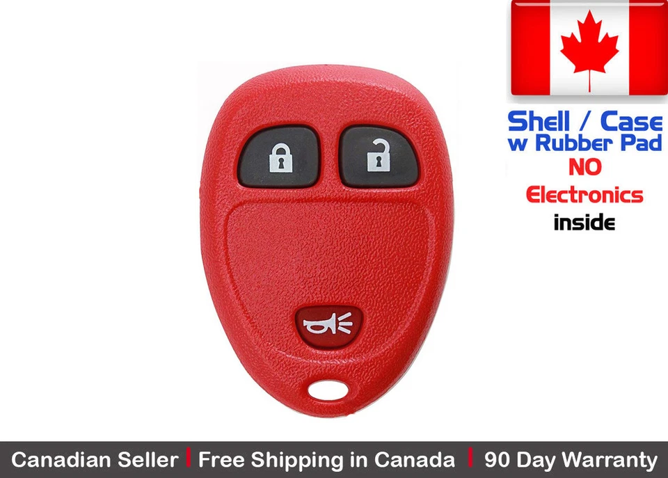 1x Nuevo Llavero de Repuesto Rojo Para Cadillac Chevrolet GMC Buick - Estuche Carcasa Foto 1 de 1