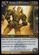 World of Warcraft TCG Girdle of Razuvious (Foil) - Naxxramas Treasure 15/40