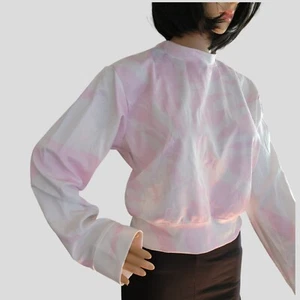 Halfheart Sudadera Recortada Suéter Rosa Tie Dye Manga Larga T32 - Imagen 1 de 5