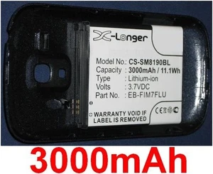 Coque + BATTERIE 3000mAh Type EB-F1M7FLU pour SAMSUNG Galaxy S3 Mini - Photo 1 sur 1