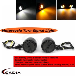 Luces LED intermitentes para motocicleta Harley Bobber Chopper Cruiser Café Racer - Imagen 1 de 12