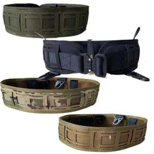 Men Heavy Duty Tactical Waist Patrol Combat Waistband Molle Padded Military Belt - Picture 1 of 14