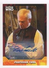 2017 Doctor Who Signature Series autograph Derek Jacobi red 2/5