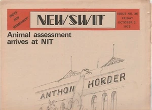 AUSTRALIAN UNIVERSITY STUDENT MAGAZINE , NEWSWIT , OCTOBER 3 , 1975 - Foto 1 di 1