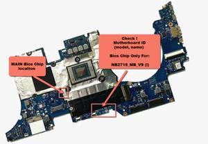 Bios for Huawei MateBook D16 HVY-WAP9 New Chip For MB: NB2715_MB_V9 (!) WSON-8 - Afbeelding 1 van 5