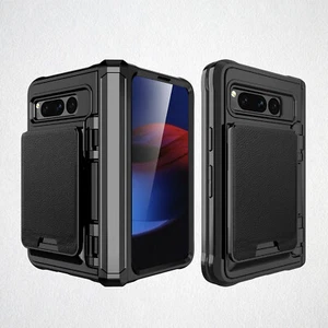 For Google Pixel Fold Case Card Full-Body Hybrid Shockproof Armor rotating shaft - Picture 1 of 19