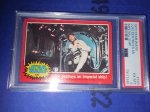 1977 Topps Star Wars #120 Luke zerstört ein imperiales Schiff! PSA 6 Ex-Mint - Bild 1 von 2