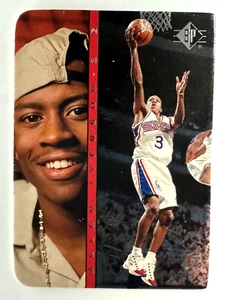 1996-97 SP Inside Info Silver Allen Iverson #IN5 Rookie RC HOF - Picture 1 of 4