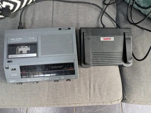 Sanyo TRC-7060 Compact Cassette Transcribing System With Pedal, No PSU Spares - Picture 1 of 12