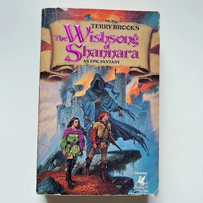 The Wishsong of Shannara Terry Brooks 1985 PB 1st Edition Print Del Rey Fantasy Foto 1 de 4