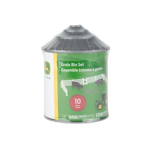 10pc John Deere 1:64 Farm Animals Play Set w/ Mini Grain Bin Kids Toy 3y+ - Picture 1 of 6