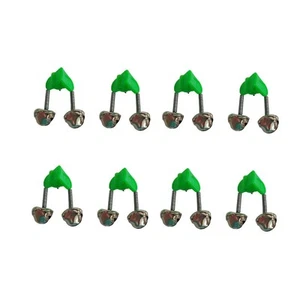ZYYC 8 Pcs Fishing Rod Extra Loud Alarm Dual Alert Bell, Plastic Fishing Rod ... - Picture 1 of 7