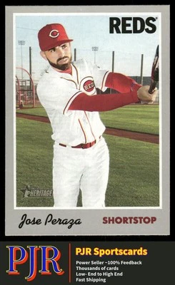 Jose Peraza 2019 Topps Heritage #22 Cincinnati Reds 35% Off 4+ - Image 1 of 2