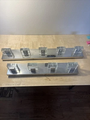 Modern LED Vanity Light Fixtures with Crystal Accents - Image 1 of 3