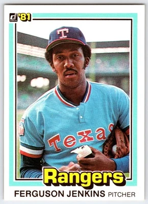 1981 Donruss #146 - Ferguson Jenkins Texas Rangers (NM) *HGCARDS* - Image 1 of 2