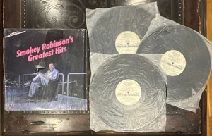 Smokey Robinson’s Greatest Hits Best of Marvin Gaye 1987 Silver Eagle 3x LP Set - Picture 1 of 6