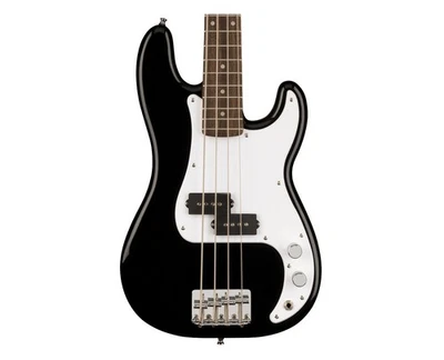 Used Squier Mini Precision Bass - Black w/ Laurel FB - Image 1 of 4