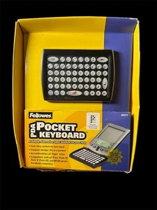 Vintage Fellowes 98077 PDA Pocket Keyboard For Pilot, Palm III, V, VII & M100 - Picture 1 of 10