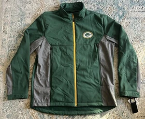Green Bay Packers NFL Men's Softshell Full Zip Jacket Large - Picture 1 of 2