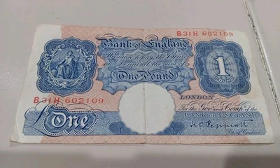 Billete de 1 libra de Gran Bretaña (1940-48)  Foto 1 de 2