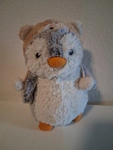 Sombrero trampero de oso gris blanco tostado animal de peluche pingüino pingüino Aurora - Imagen 1 de 7