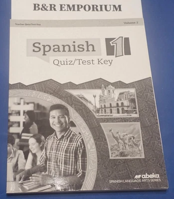 Abeka High School Elective: Spanish 1 Teacher Quiz/Test Key Vol 1 & 2 (2020 PCC) - Image 1 of 4