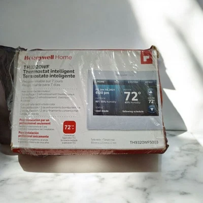 Honeywell Wi-Fi 9000 Thermostat 7-Day Programmable Touchscreen NIB TH9320WF5003 - Image 1 of 3