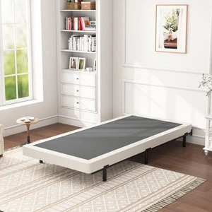 Twin Box Spring 6 Inch - Heavy Duty Box Spring Mattress Foundation Metal Bed ... - Picture 1 of 7